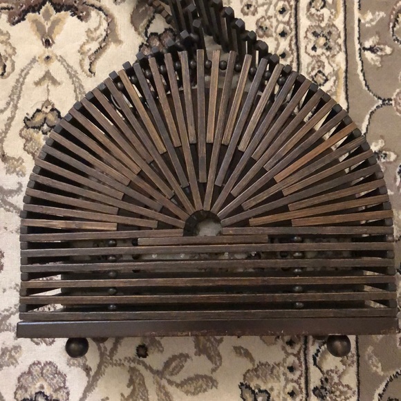 NWOT Cult Gaia Cupola Mini Teak Tote - Picture 6 of 6